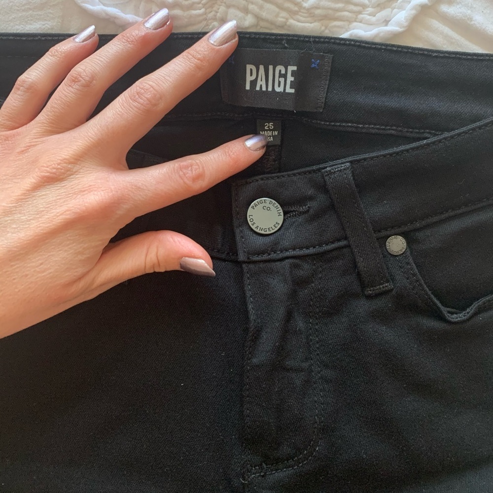 Paige Verdugo Black Skinny Jeans